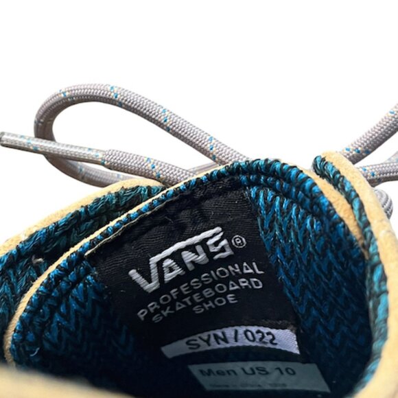 VANS SYNDICATE JASON DILL DERBY, WHEAT LEATHER/ WHITE Mens Size 10 - Picture 6 of 6